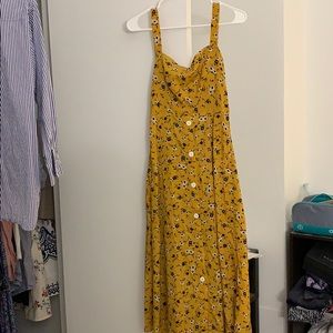 Yellow floral dress